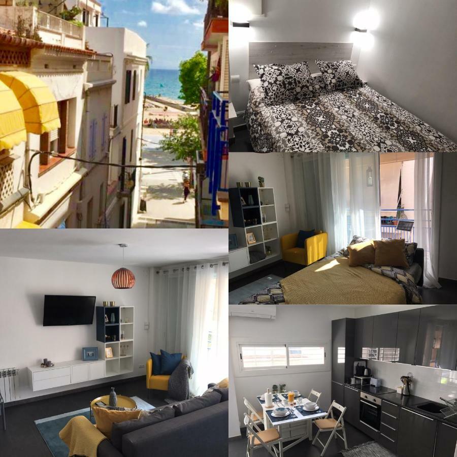 Sunny Flat In Sitges 30 Seconds To Beach, Balcony & Sea Views! Ngoại thất bức ảnh
